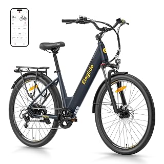 Eleglide T2 E Bike, 27,5" Trekkingrad E-Bike Herren Damen mit Hydraulische Scheibenbremsen, 36V 13Ah Akku,100km Reichweite, Elektrofahrrad mit 7-Gang-Getriebe, Pedelec Citybike EBike für Erwachsene - Amazon product rated Grade A