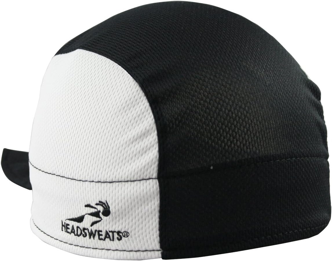 Headsweats Standard Super Duty Shorty Beanie and Helmet Liner, White/Black, One Size
