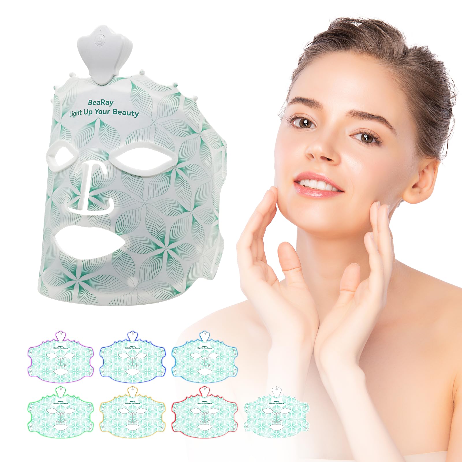 Red Light Therapy Mask for Face Non-Medical LED Light Device for Skin Care Healthy Glow Home Use Facial