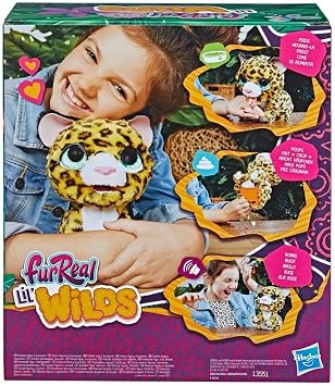FurReal Lil Wilds Lolly The Leopard Plush Toy, Electronic Pets, with 40+ Sounds and Reactions; Interactive Pet, Animatronic Toys for 4 Year Old Girls and Boys and Up