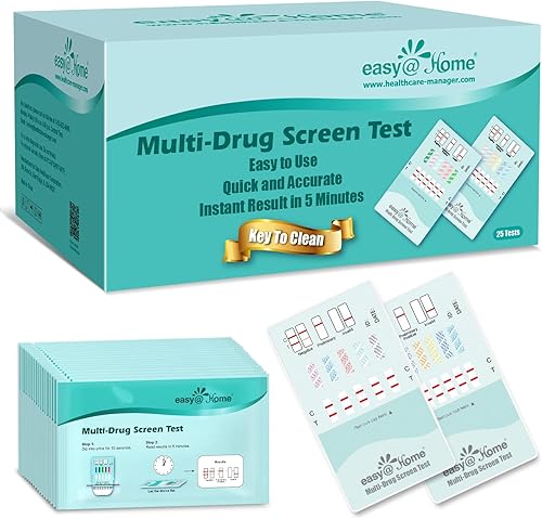 Vista 10 de Paquete de Easy@Home 5 Panel Examen instantáneo de drogas en orina (THC), cocaína (COC), opio (OPI 2000), benzodiacepinas (BZO), anfetamina (AMP)