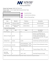 Vista 3 de MWRF Source Cinta adhesiva de tela conductora Faraday (0.2 pulgadas x 65 pies); conexión a tierra EMI; atenuación de señal RFID; atenuación de señal
