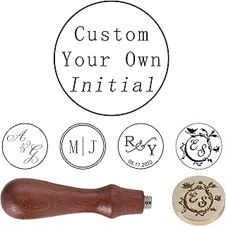 Custom Wax Seal Stamp - 2 Letter Stamp Customization,Personalized Wax Stamps with Initials for Wedding Invitations,Valenti...