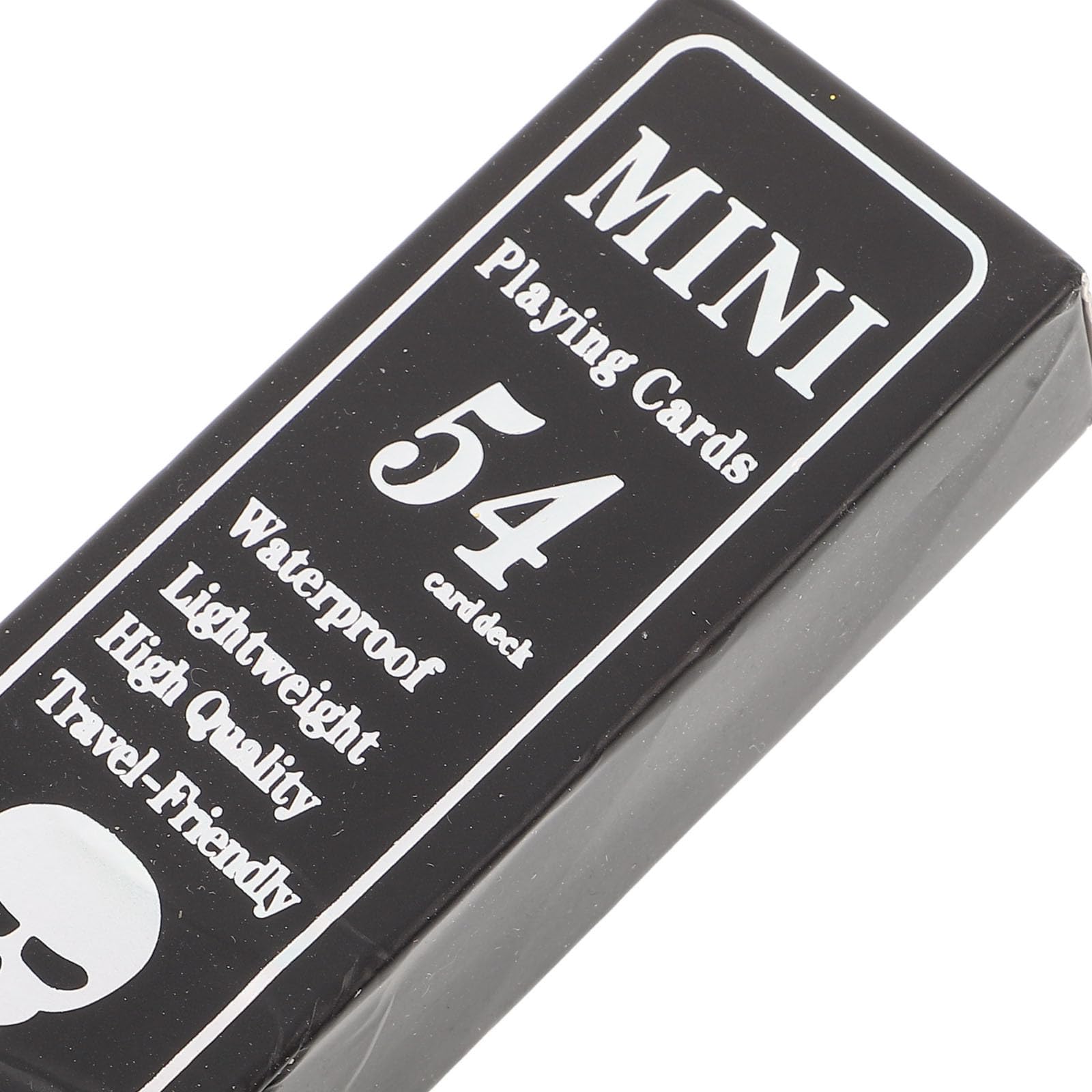 Didiseaon Cartes à Poker en Plastique PVC Imperméables Noires Motif Crâne, Durabilité Exceptionnelle, Jeu Créatif pour Adultes Lors de Réunions Familiales et Divertissements