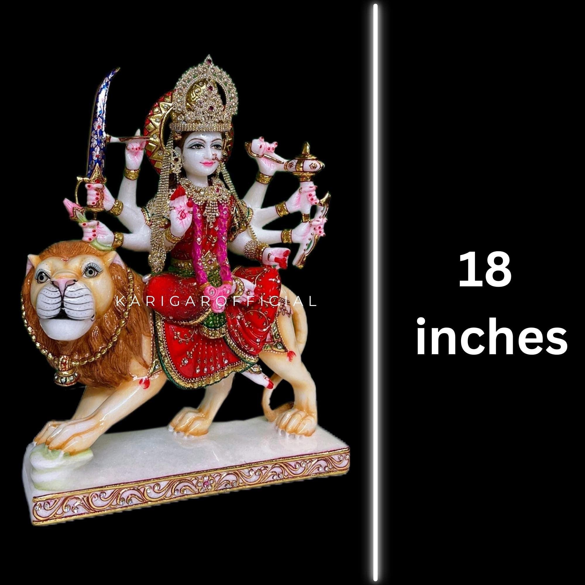 Amazon.com: Durga Statue Large 18 inches Marble Murti in