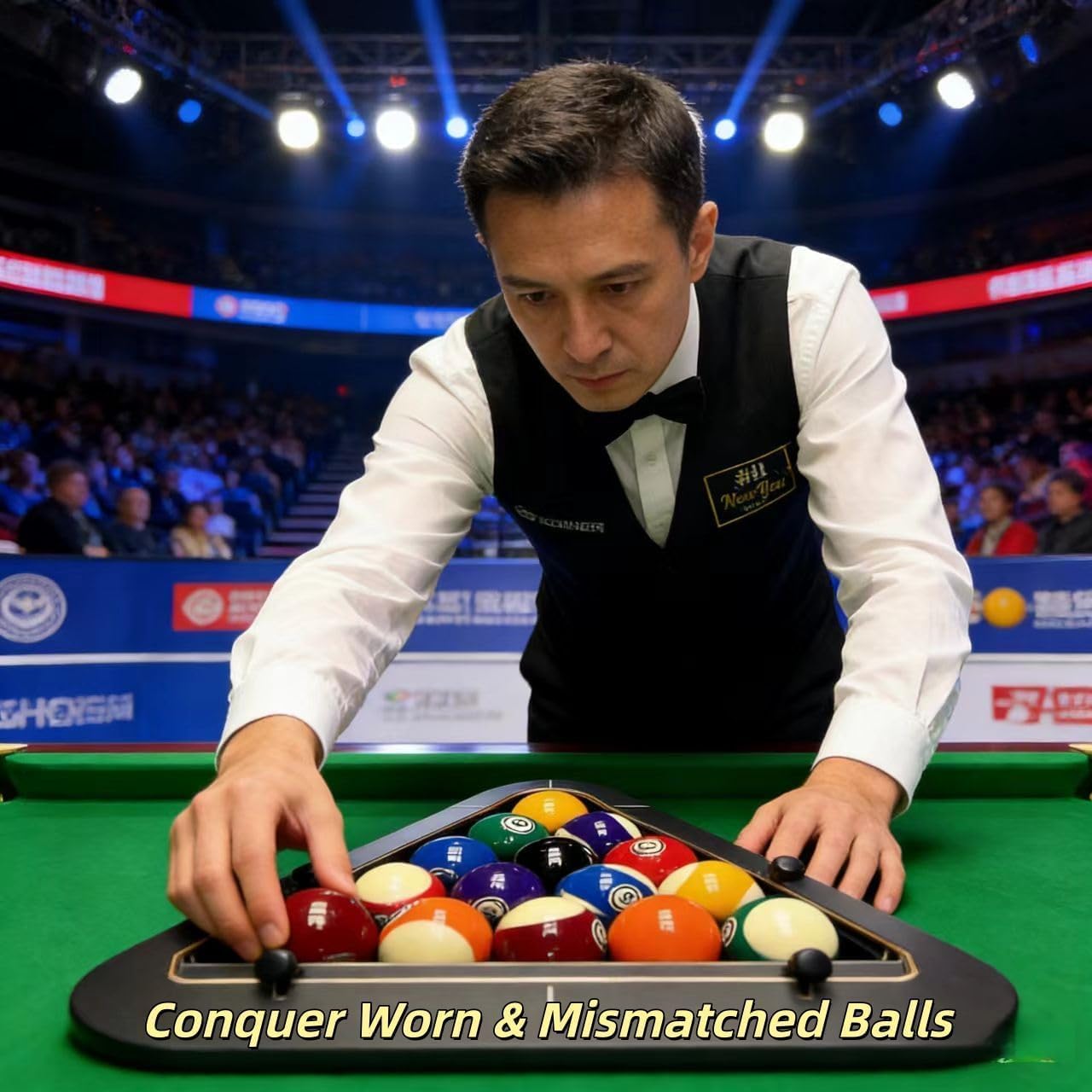 Professional Billiard Pool Rack System,Gap-Free Precision Ball Set for Perfect Breaks, Adjustable Solid Wood Triangle & Magic Rack, Heavy Duty 8-Ball & 9 Ball Rackaccessory