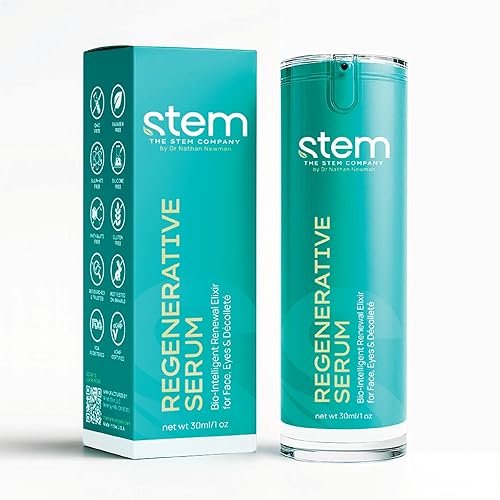 ReGenerative Plant Stem Cell Anti-Aging Face Serum, Hyaluronic Acid, Gluconolactone