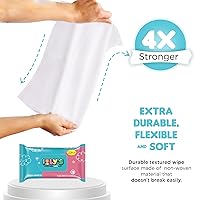Vista 5 de Ioly's Baby Wipes Unscented Wet Wipes 99% Water Based with Aloe Vera Fragrance Free Travel Pack 20 ct Hypoallergenic Water wipes for Sensitive Skin