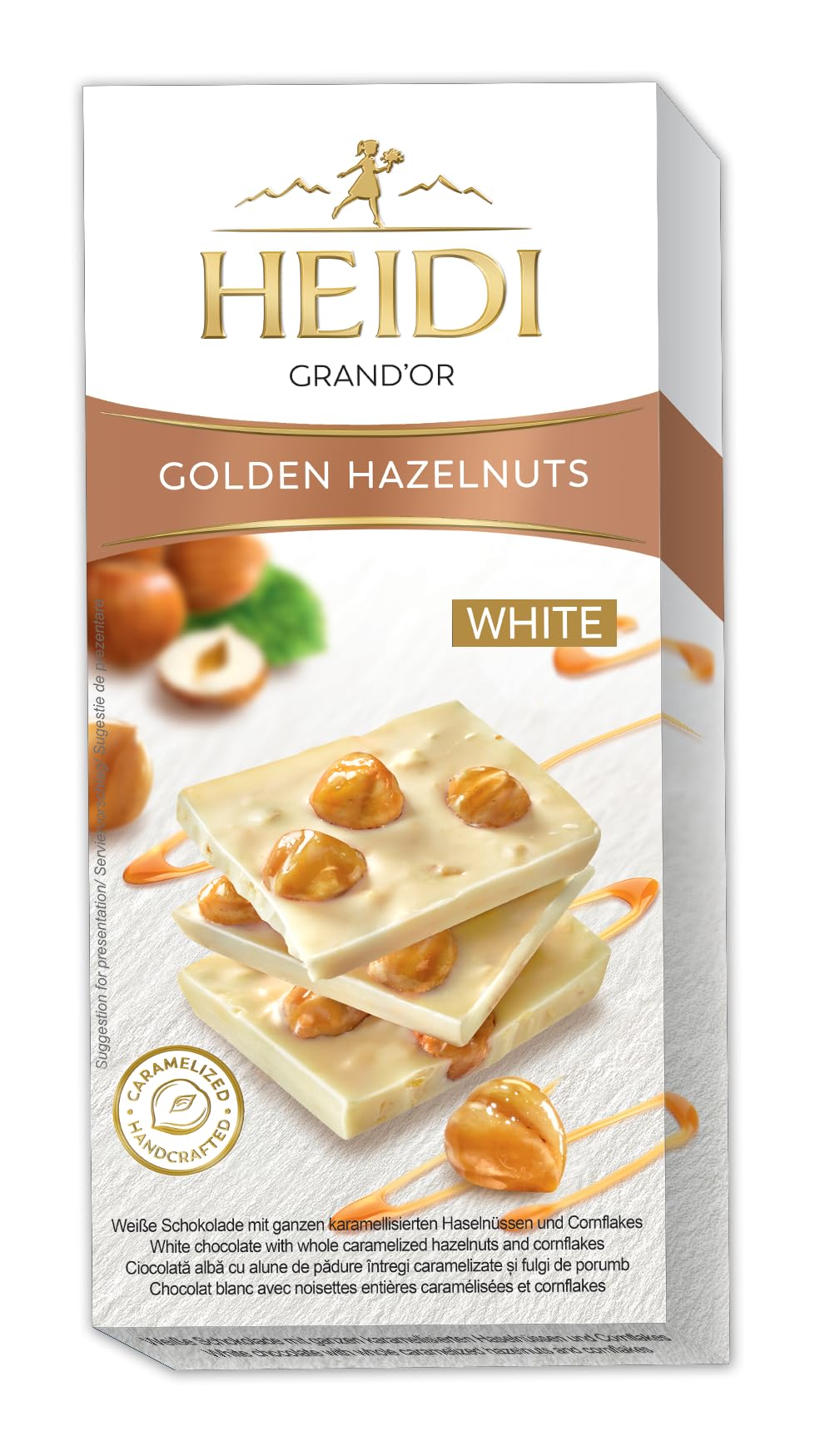 HeidiWhite & Hazelnuts Chocolate - 100 gm