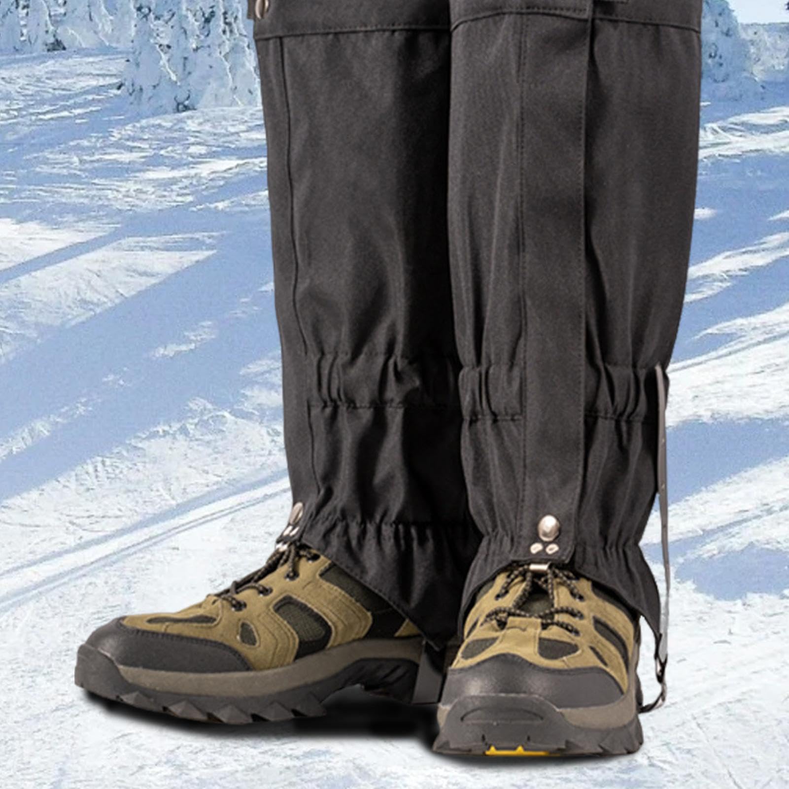 Ghette per scarpe – Ghette regolabili per scarpe da neve, ghette impermeabili per stivali, escursionismo, escursionismo, escursionismo, lavoro