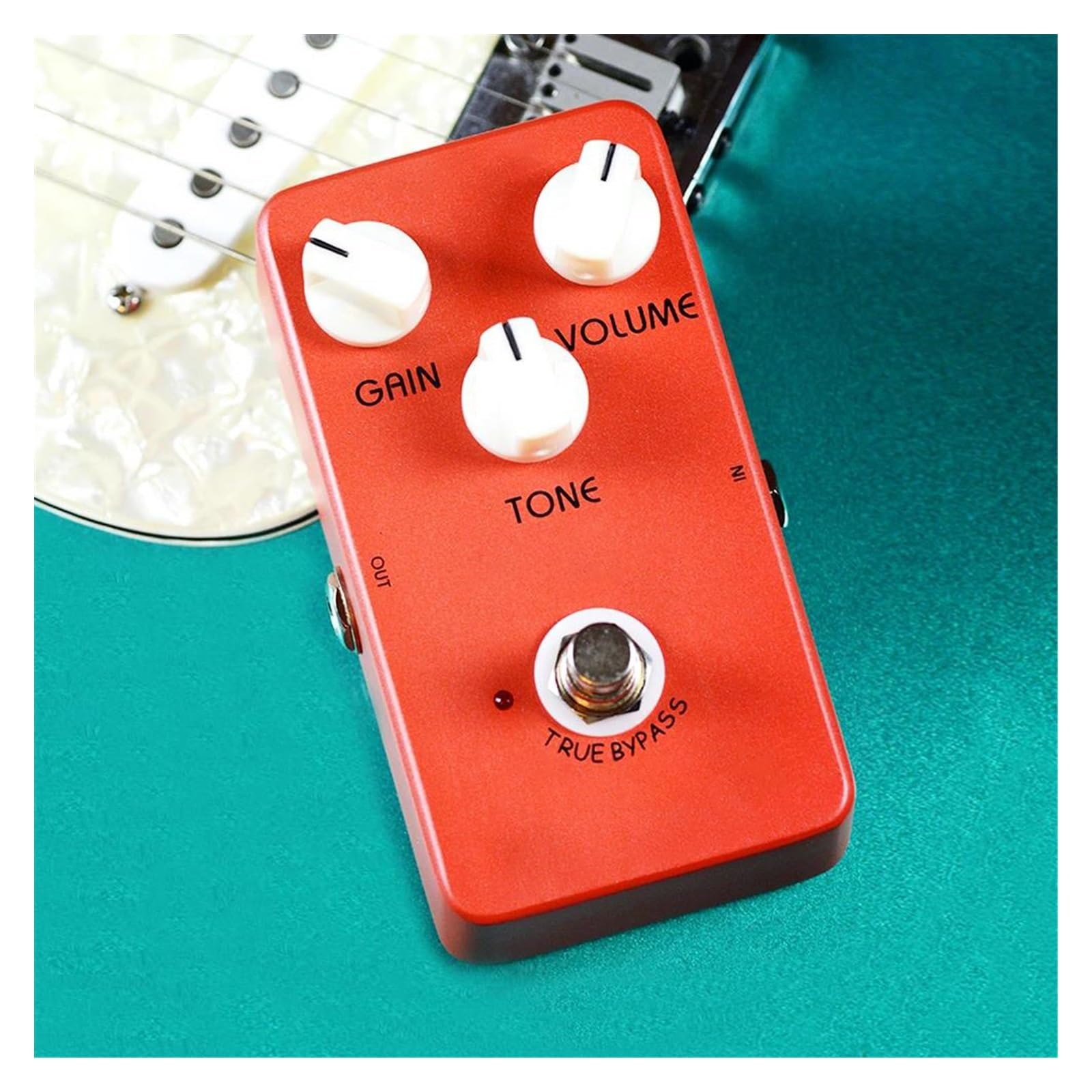 Pedale Effetto Chitarra Distorsione Rock Classico True Bypass(JF 03 2)