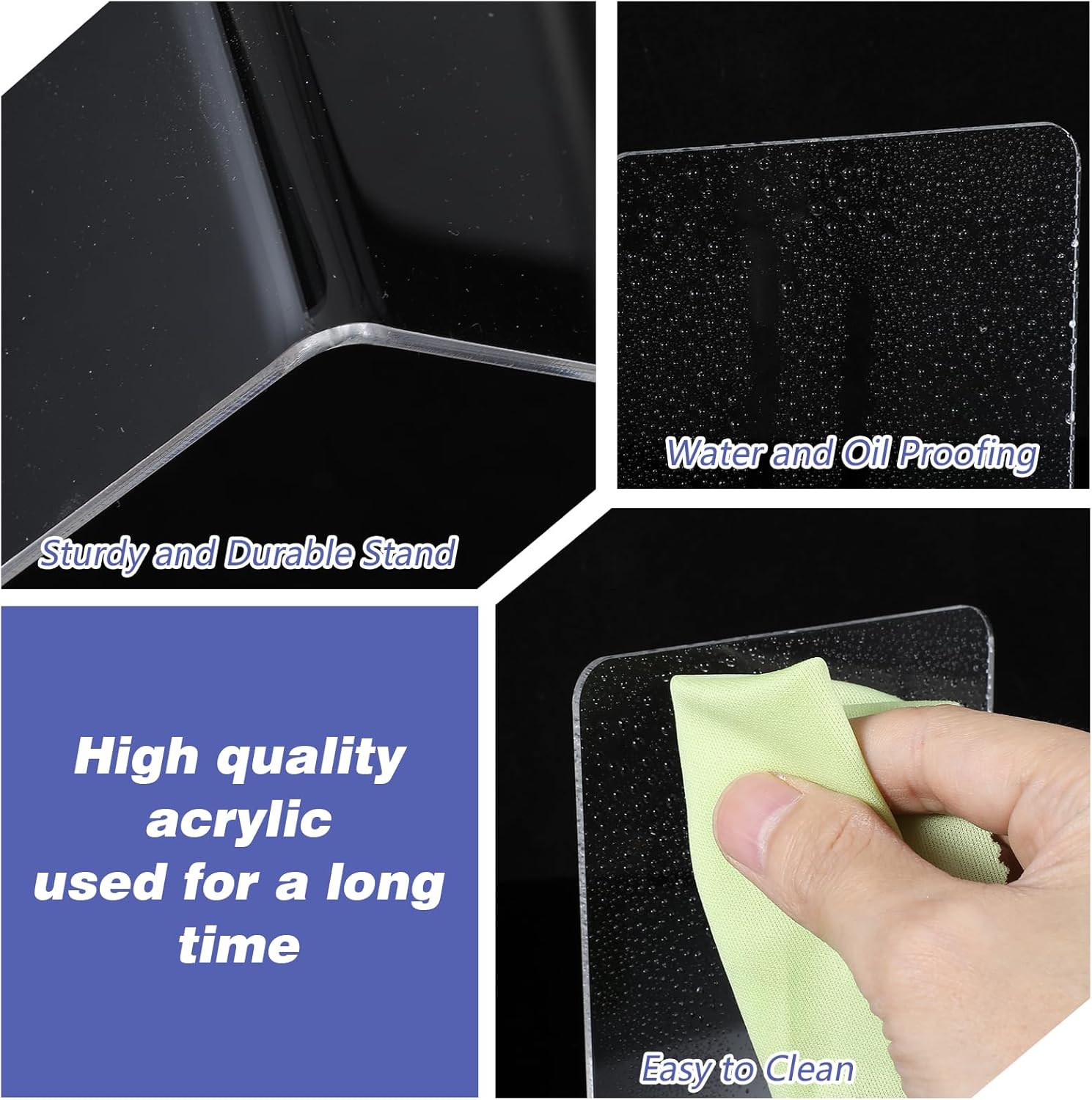 16 Pcs Bookends Clear Acrylic Bookends for Shelves Heavy Duty L Shaped Dividers Bookshelf Dividers for School Library Home Movies CDs File