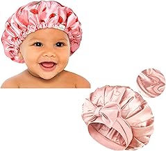 YANIBEST Baby Satin Bonnet Sleep Cap and Silk Bonnet for Sleeping, Butter-Satin Sleep Cap