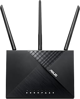 ASUS AC1900 WiFi Router (RT-AC67P) - Dual Band Wireless Internet Router, Easy Setup, VPN, Parental Control, AiRadar Beamforming Technology extends Speed, Stability & Coverage, MU-MIMO (Renewed)