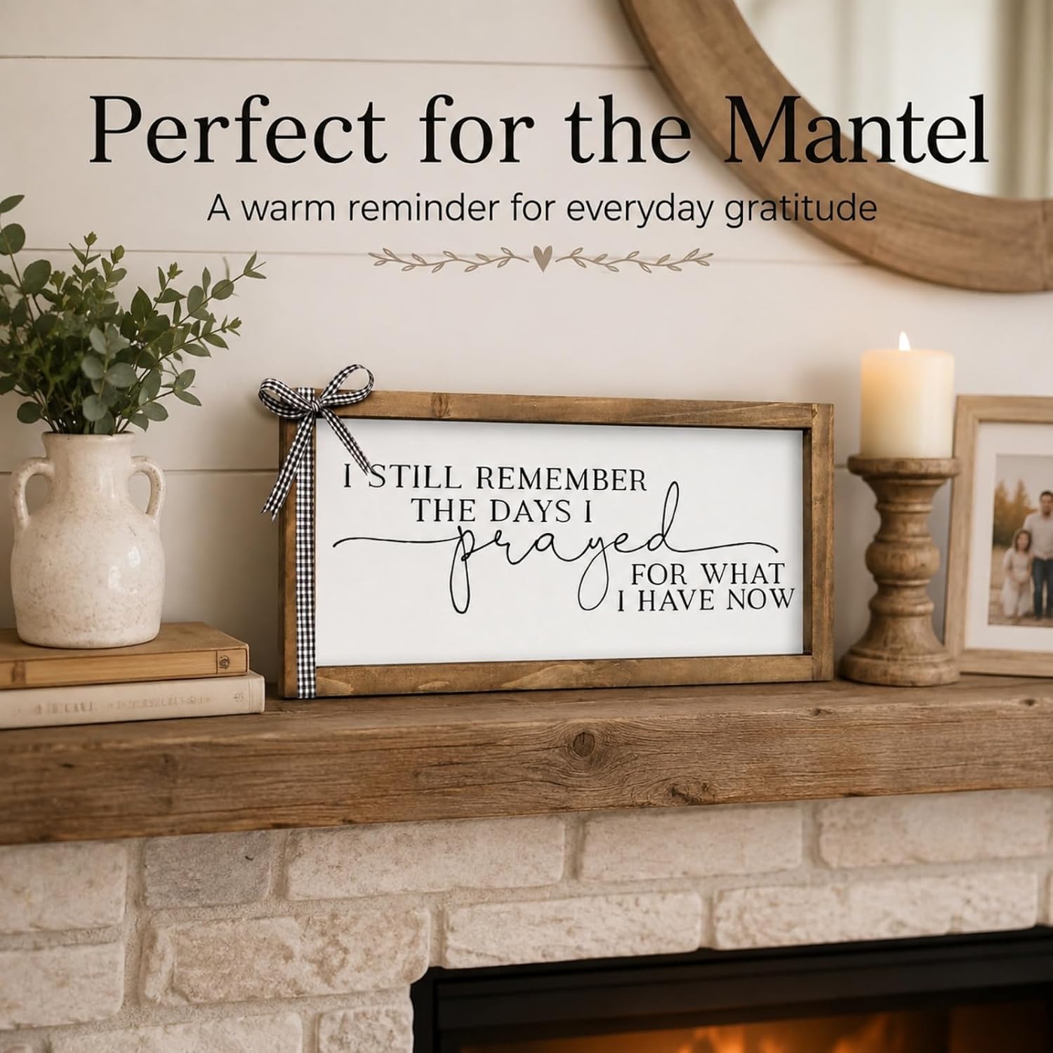 I Still Remember The Days I Prayed Wall Decor Mantle Entryway Sign image 4