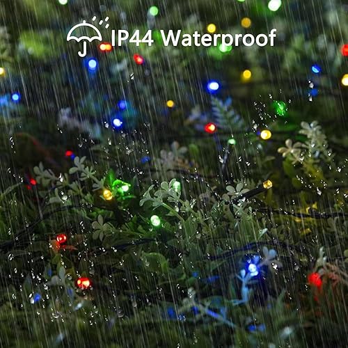 Miniatura 3 de Serie de luces azules extra largas de Navidad para interiores y exteriores 95 pies  29 metros 240 led impermeable 8 modos luces de alambre verde