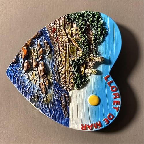 Miniatura 5 de Lloret de Mar Costa Brava España Imán para Refrigerador de Viaje Recuerdo 3D Decoración Nevera Pegatina Magnética Colección Artesanía