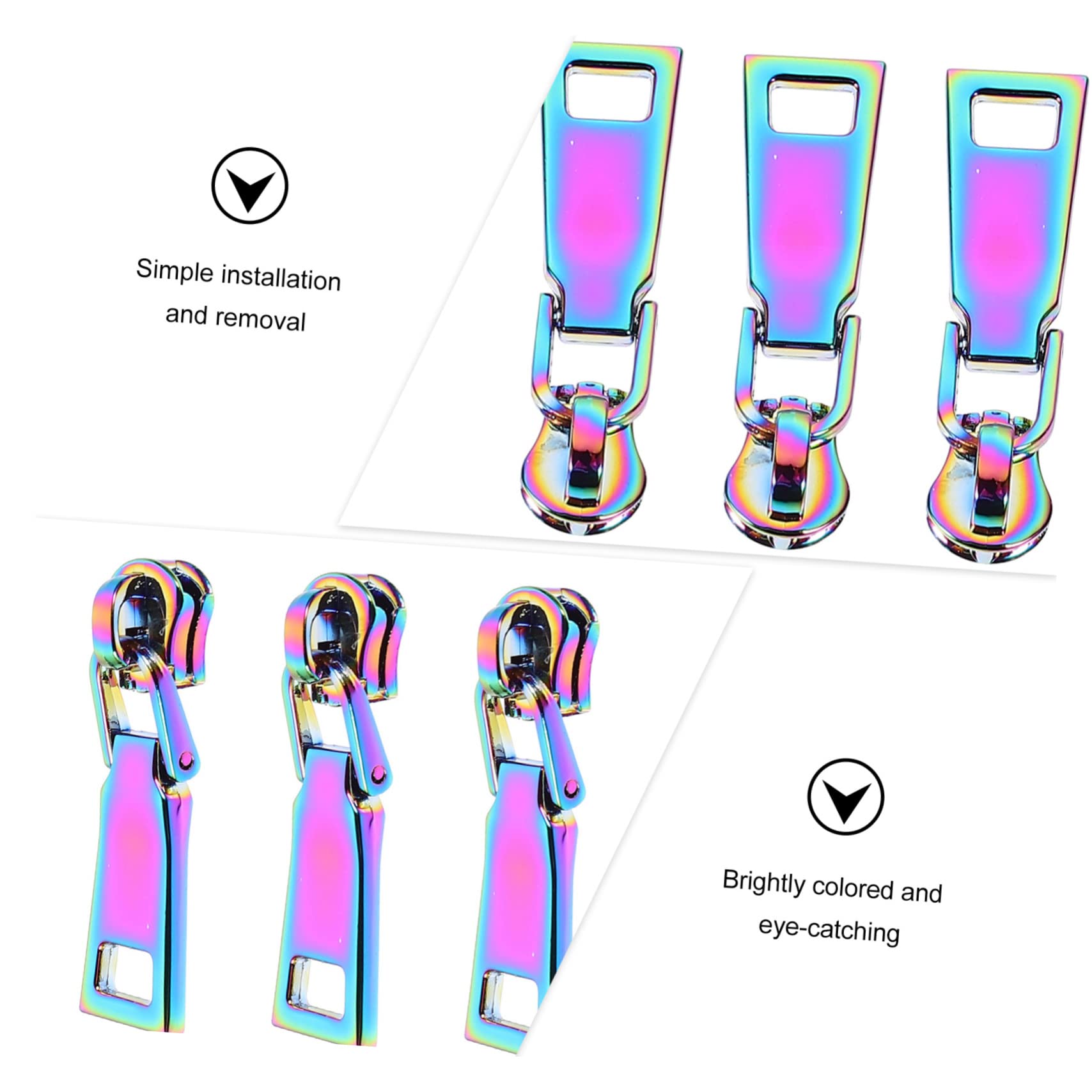 Tofficu 30piezas Zipper Pull Tabs Para Ropa y Mochilas Accesorios Prácticos De Repuesto Para Cremalleras Para Manualidades y