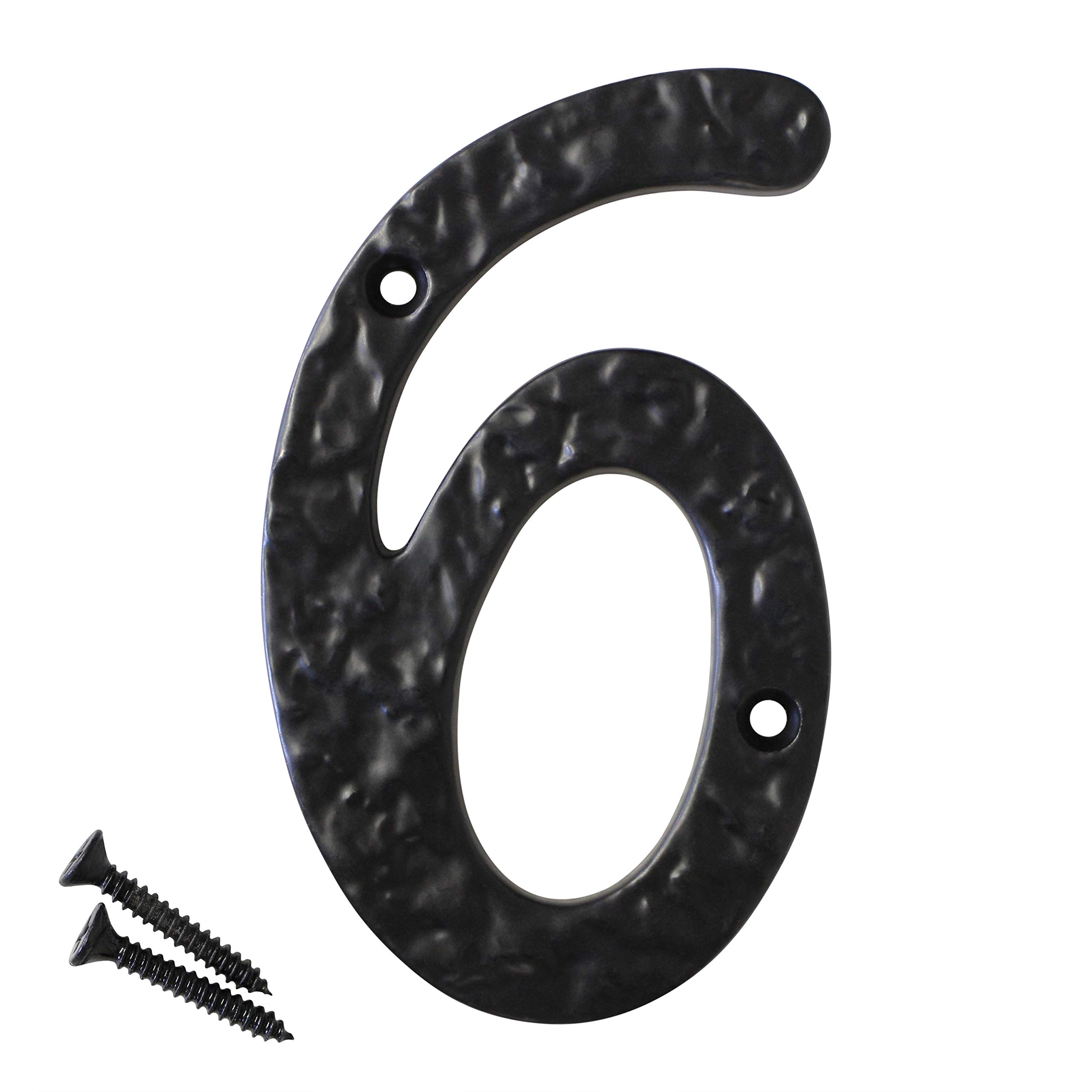 RCH HardwareNO-IR830-100 Iron House Number, 4 Inch, Black