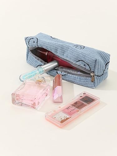 Miniatura 4 de Estuche para lápices de sonrisa, ligero, pequeño, estético, para oficina, universidad, escuela, bolsa de almacenamiento, caja organizadora, bolsa de