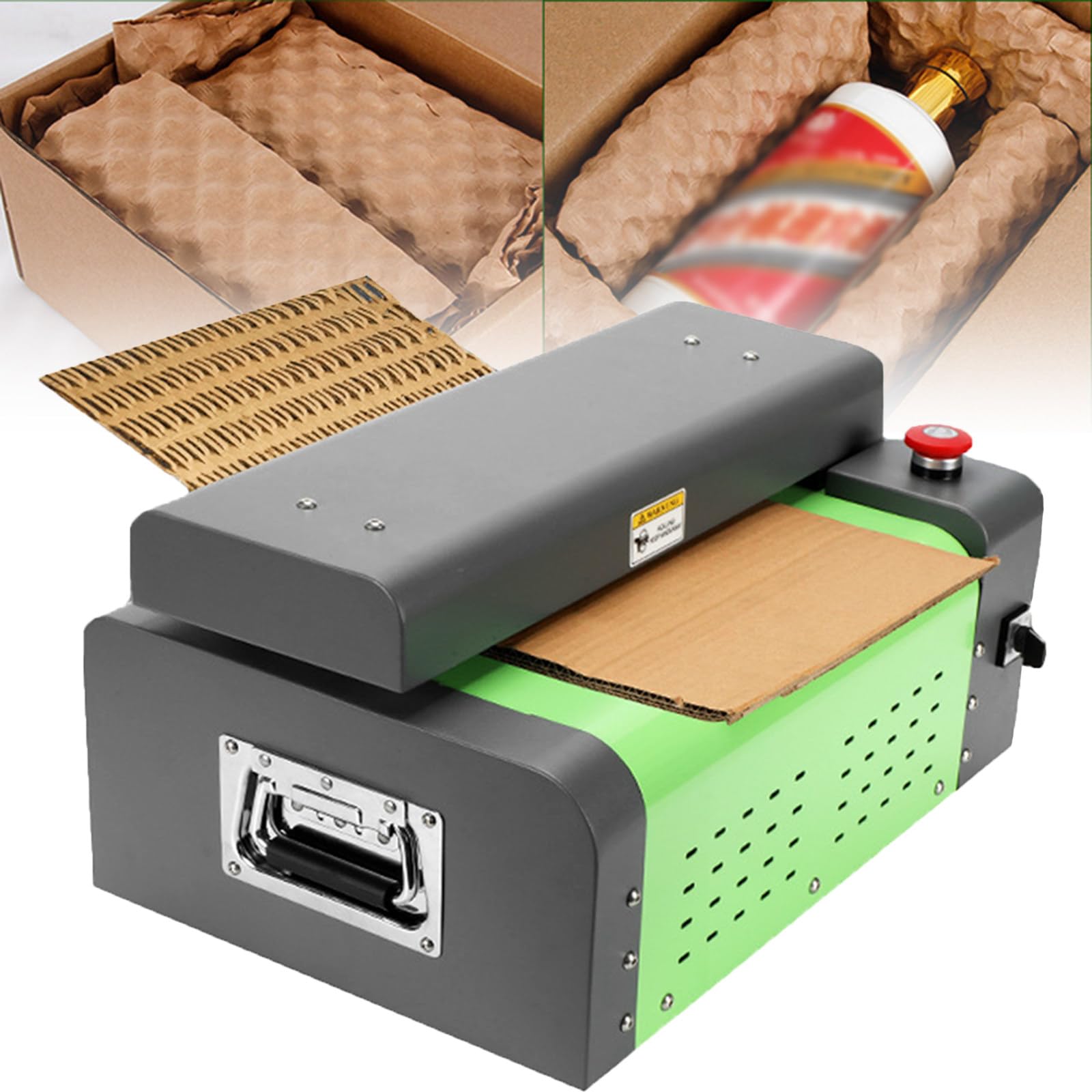 JXYQ Cardboard Shredder Machine for Packing Material, Transforms Waste Cartons into Expanded Corrugated Paper, 325mm Cutting Width