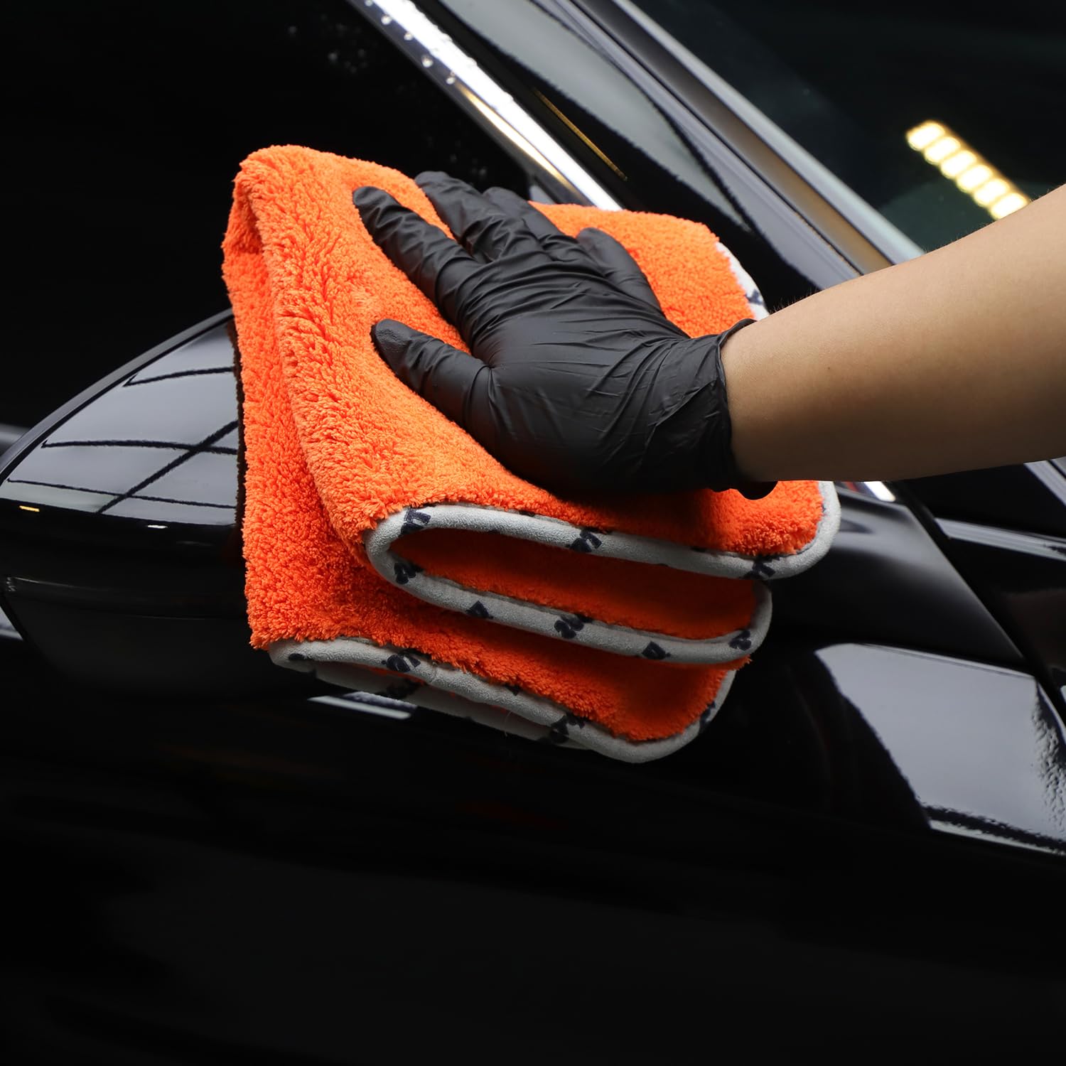 SPTA Car Microfiber Towels 3Pcs Microfiber Car Cleaning Cloths Upgraded 1200gsm Ultra-Thick Cars Drying Towel Microfiber for Car — view 7