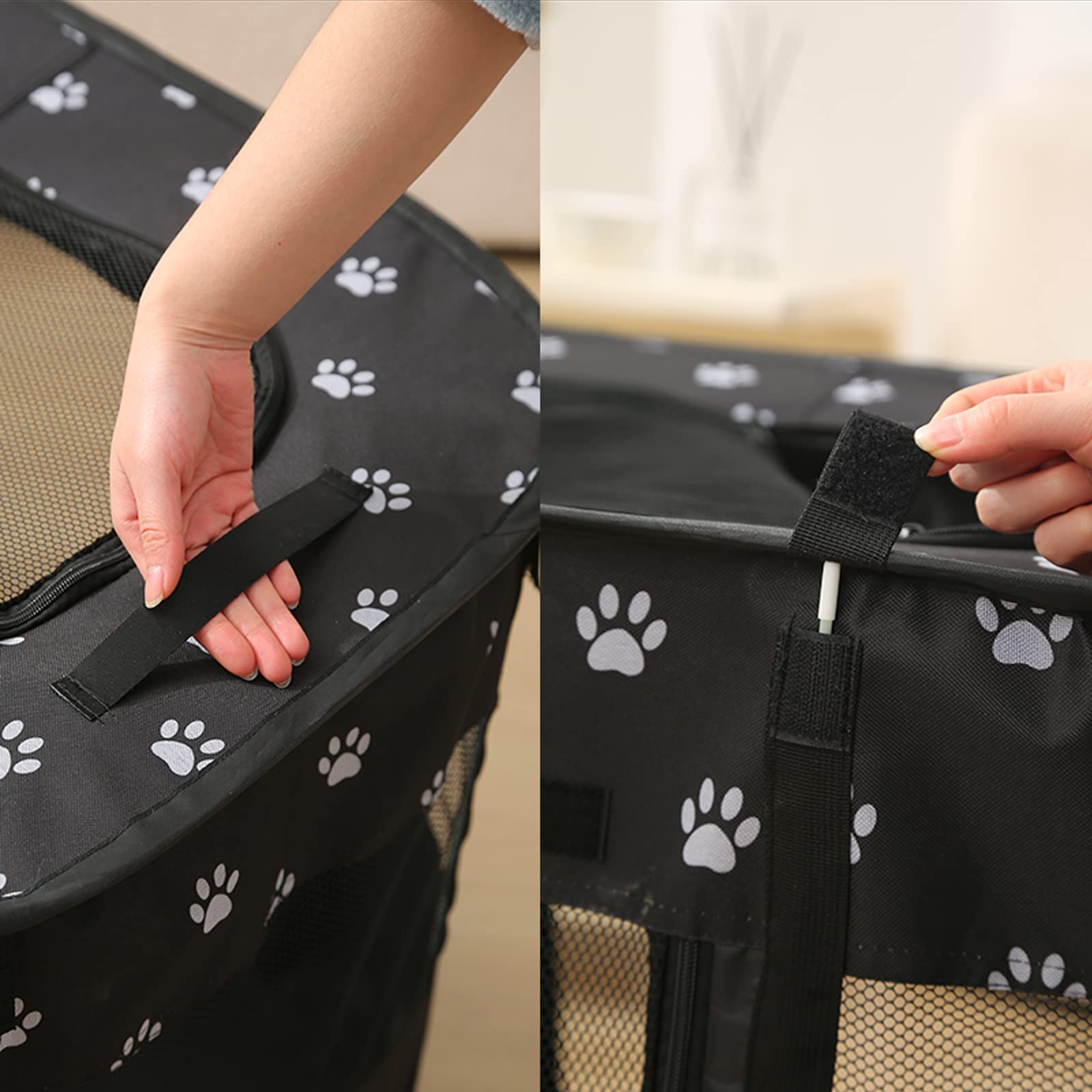 Parc pliable pour animal domestique, chiot (taille L, violet)