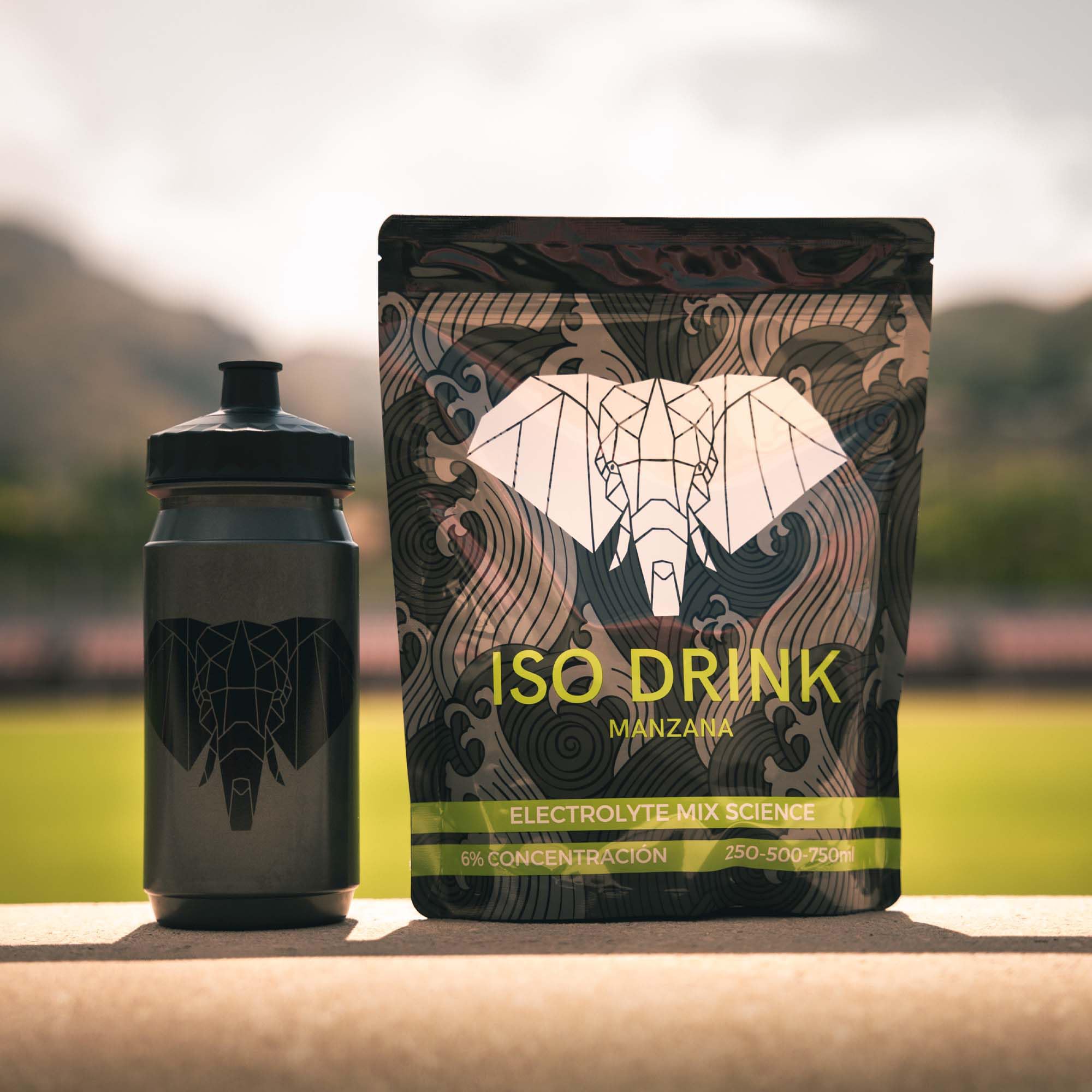 FANTÉ Iso Drink Manzana Verde | Bebida Isotónica en Polvo con 45 g de Carbohidratos, 300 mg de Sodio y Ratio 1:0,8 para Running, Ciclismo y Resistencia (Saco 500 g)