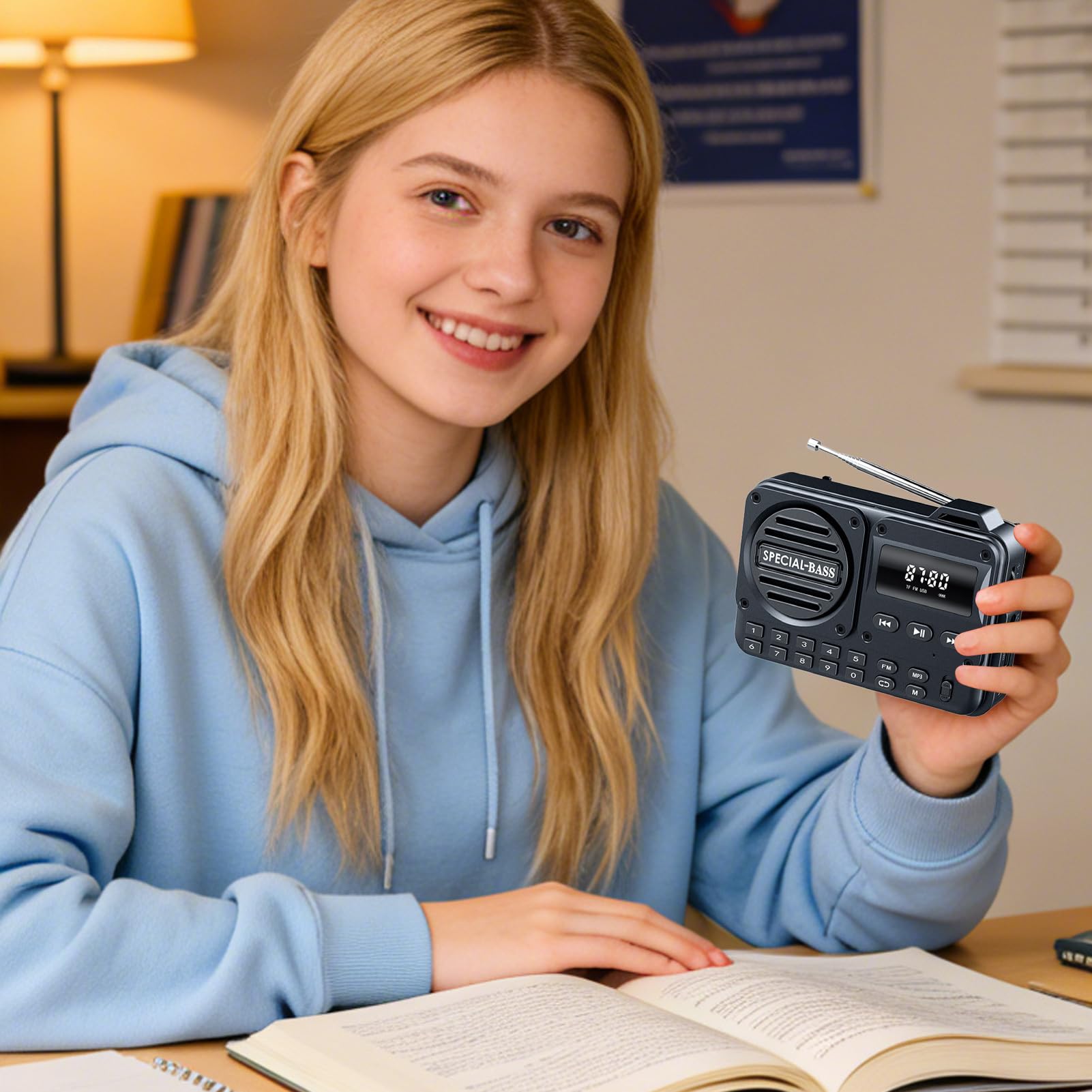 Radio Portatile - Schermo LED Buona Ricezione | Radio Meteo,Per Donne Uomini Adolescenti Senior Fidanzata Amico Viaggio di Affari Interni Esterni Scuola Strada Trip