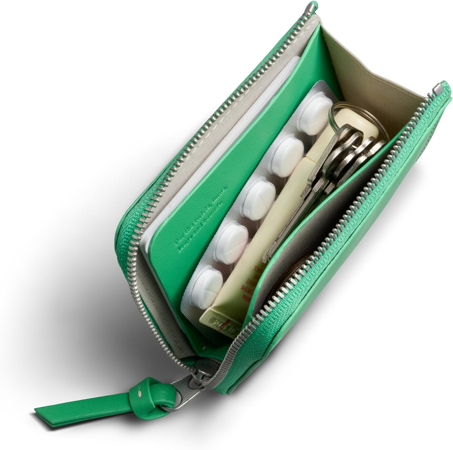 Bellroy L-Pocket (minimalist zip wallet with storage for cards, coins and keys) - NeonGreen - Image 2