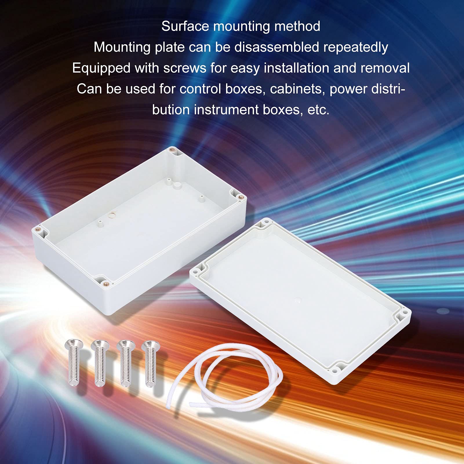 Anschlussdose IP65 200x120x56mm - ABS Gehäuse Wasserdicht