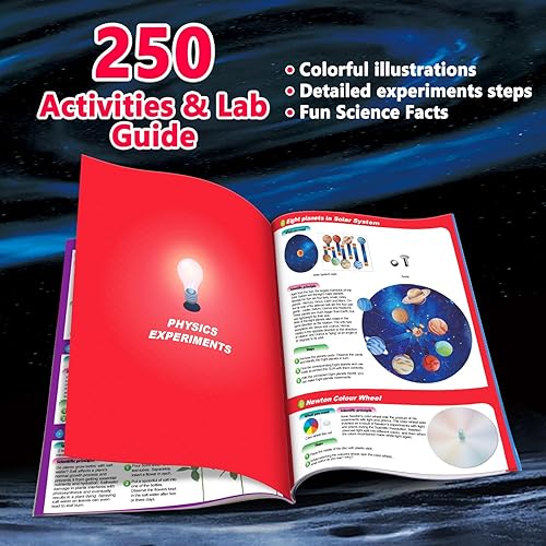 Miniatura 6 de UNGLINGA Más de 250 kits de experimentos científicos para niños, juguetes para niños y niñas, ideas de regalos de cumpleaños, juego de química,
