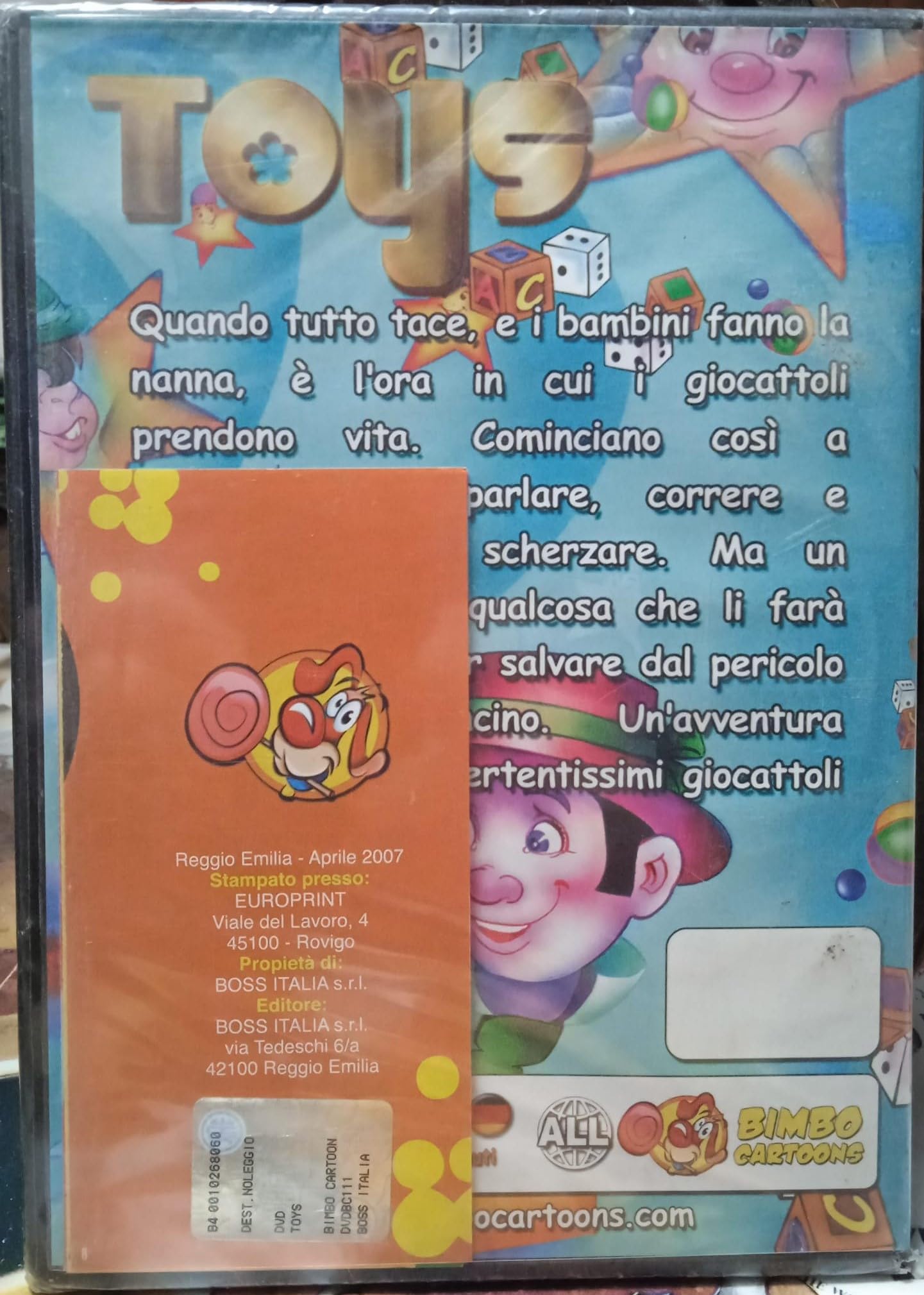 TeknoFilm - DVD - Cartone animato TOYS di A.A.V.V. (2009) - BIMBO CARTOONS