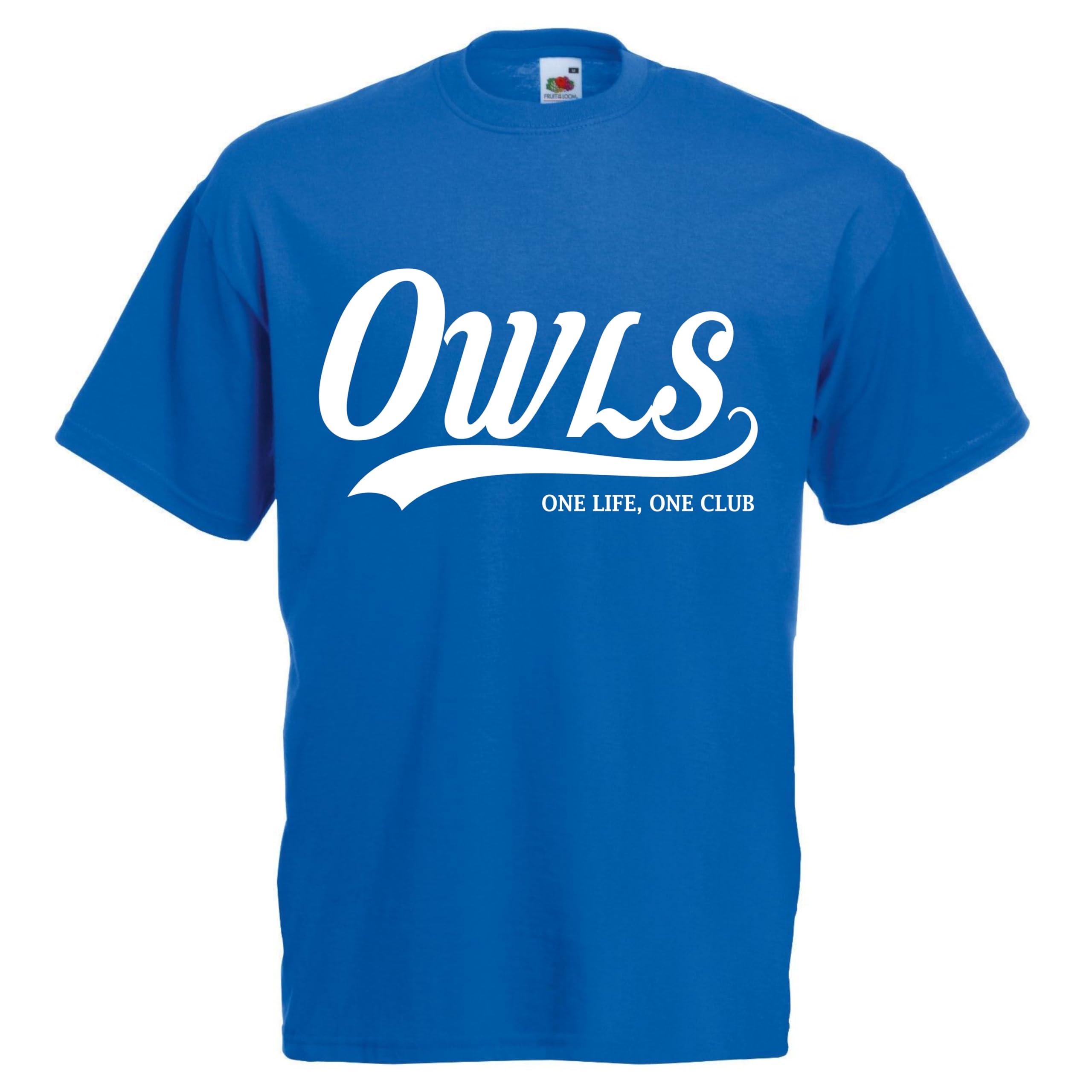 One Life one Club Owls Tshirt top Football Wednesday Gift Premium Clothing Sheffield Black