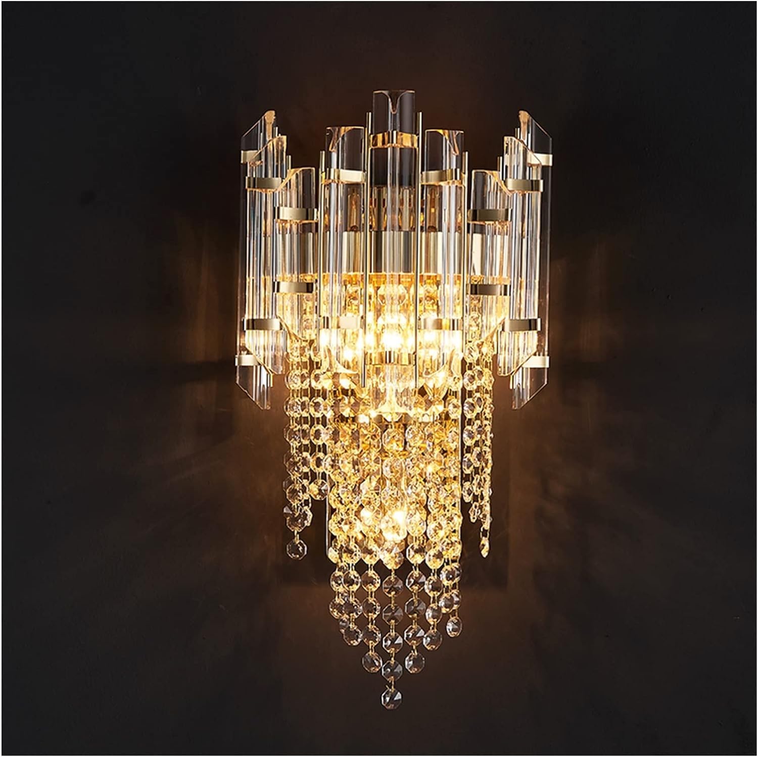 HYJAUSXB LED Indoor Wall Light Modern Sconce Postmodern Luxury Crystal Lamp Living Room Background Light, Pendant