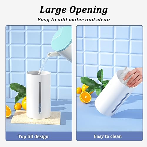 Miniatura 6 de HandFan Humidificadores portátiles de bola flotante para dormitorio, escritorio, llenado superior, humidificador personal de niebla fría, sin
