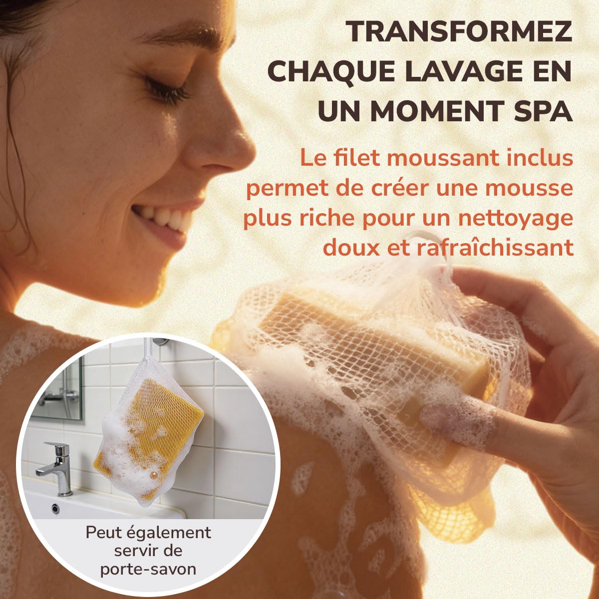 Savon Curcuma Visage contre les Taches, Éclaircissant & Hydratant, Doux Visage & Corps, Vit. C, Rétinol, Ac. Hyaluronique, Beurre de Karité, Huile Olive & Vit. E, Sans Parabènes & SLS(100g x 2 Savons)