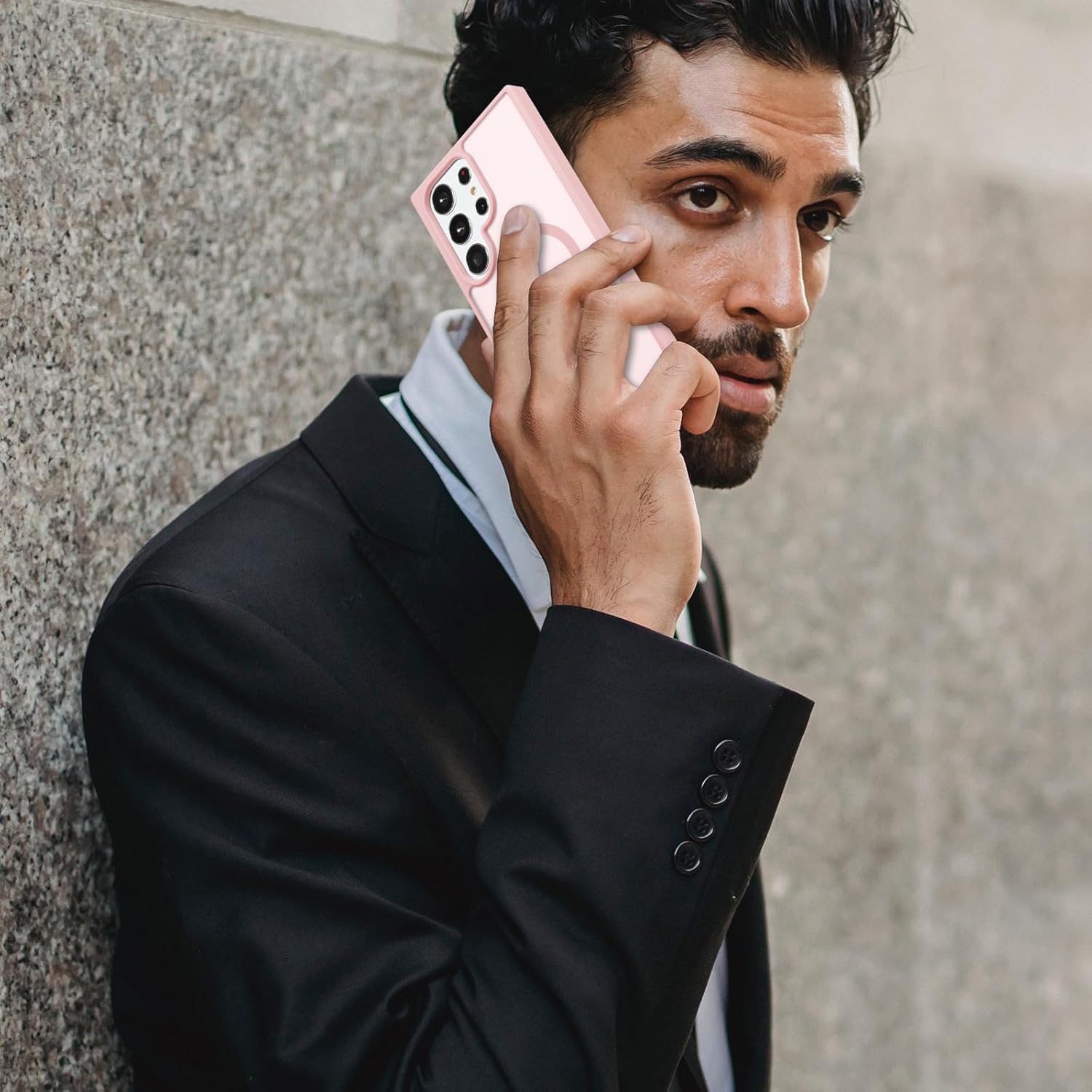 RALEAVO for Samsung Galaxy S25 Ultra Case Strong Magnetic Case [Compatible with Magsafe] Slim Shockproof Protective Phone Cover for S25 Ultra Phone Case with Translucent Hard Back,Pink - Image 6