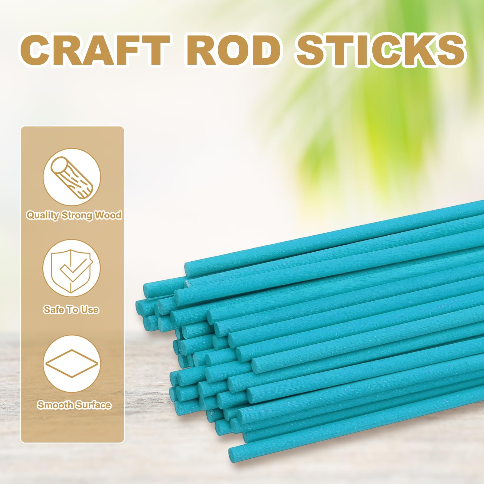 PATIKIL 100Pcs Wooden Dowel Rods - Image 4