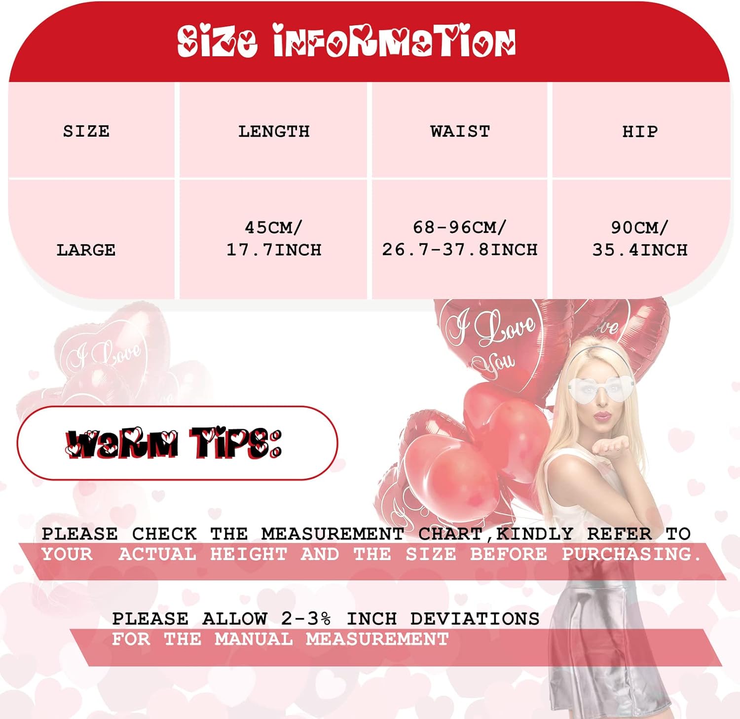 Christmas sweet Costume Set Includes Metallic Skirt, Heart Sunglasses, Glitter Tear Drop Earrings, and Hair Bands, Womens Alien Costume Glitter Earrings Rimless Sunglasses for Women Girls (Red) : Clothing, Shoes & Jewelry