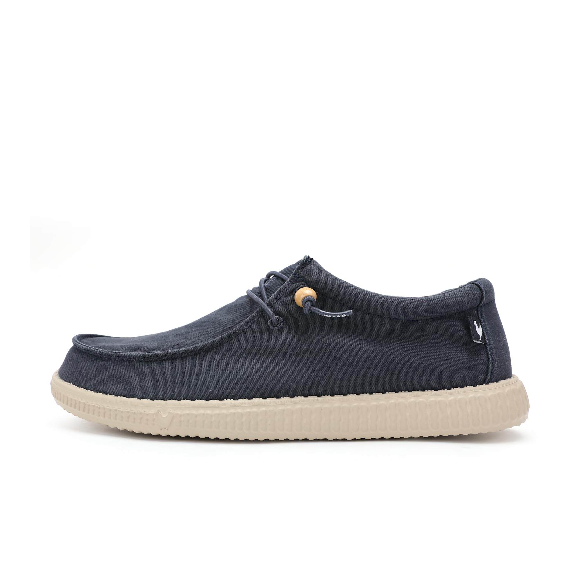 Walk in Pitas WP150 Wallabi Washed Mocasines de Hombre Náuticos Casual Zapatillas de Tela sin Cordones