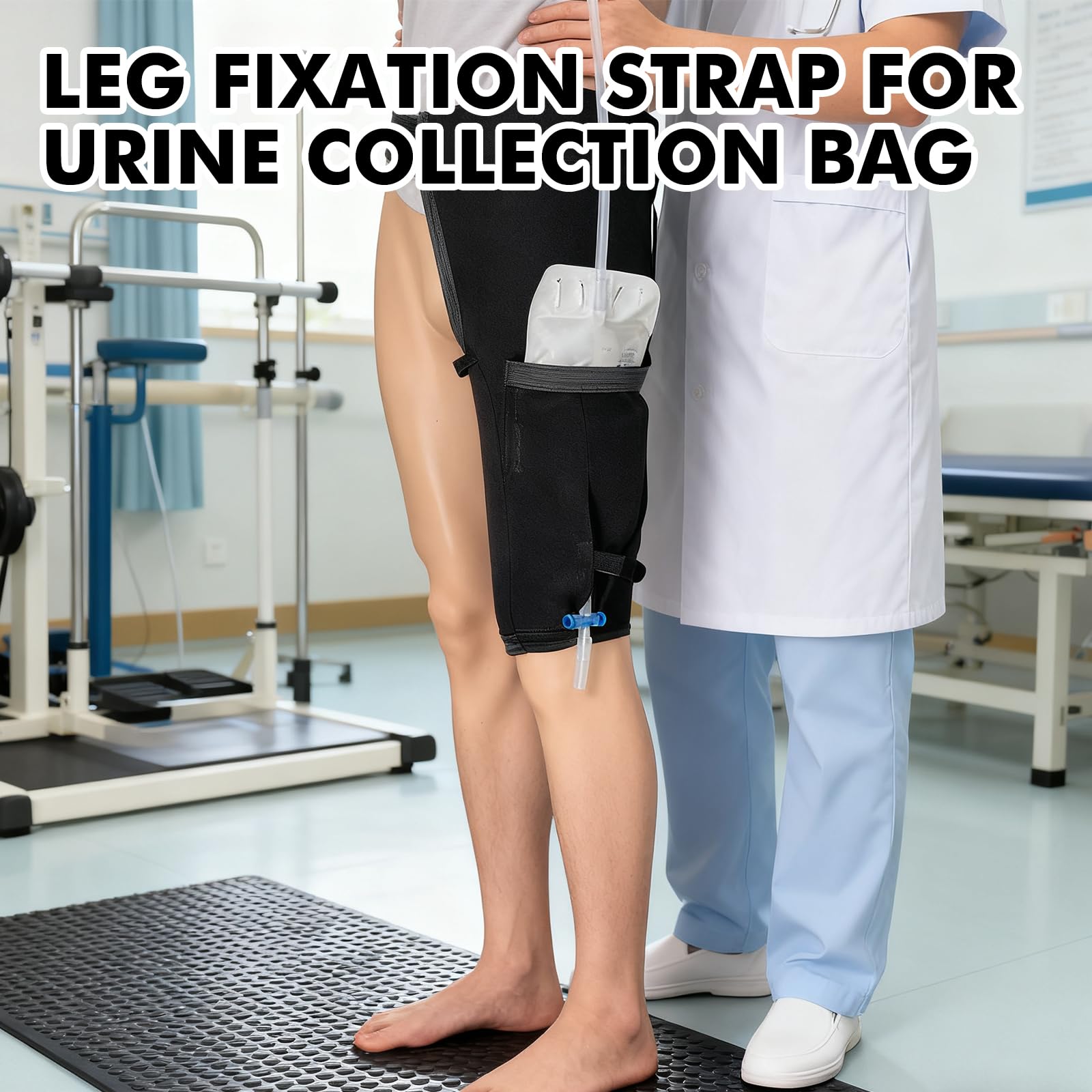 BAIFULAI Soporte para bolsa de pierna para catéter, funda para bolsa de orina con cinturón, soporte para bolsa de pierna para catéter, bolsa de pierna Foley, soporte para catéter para incontinencia