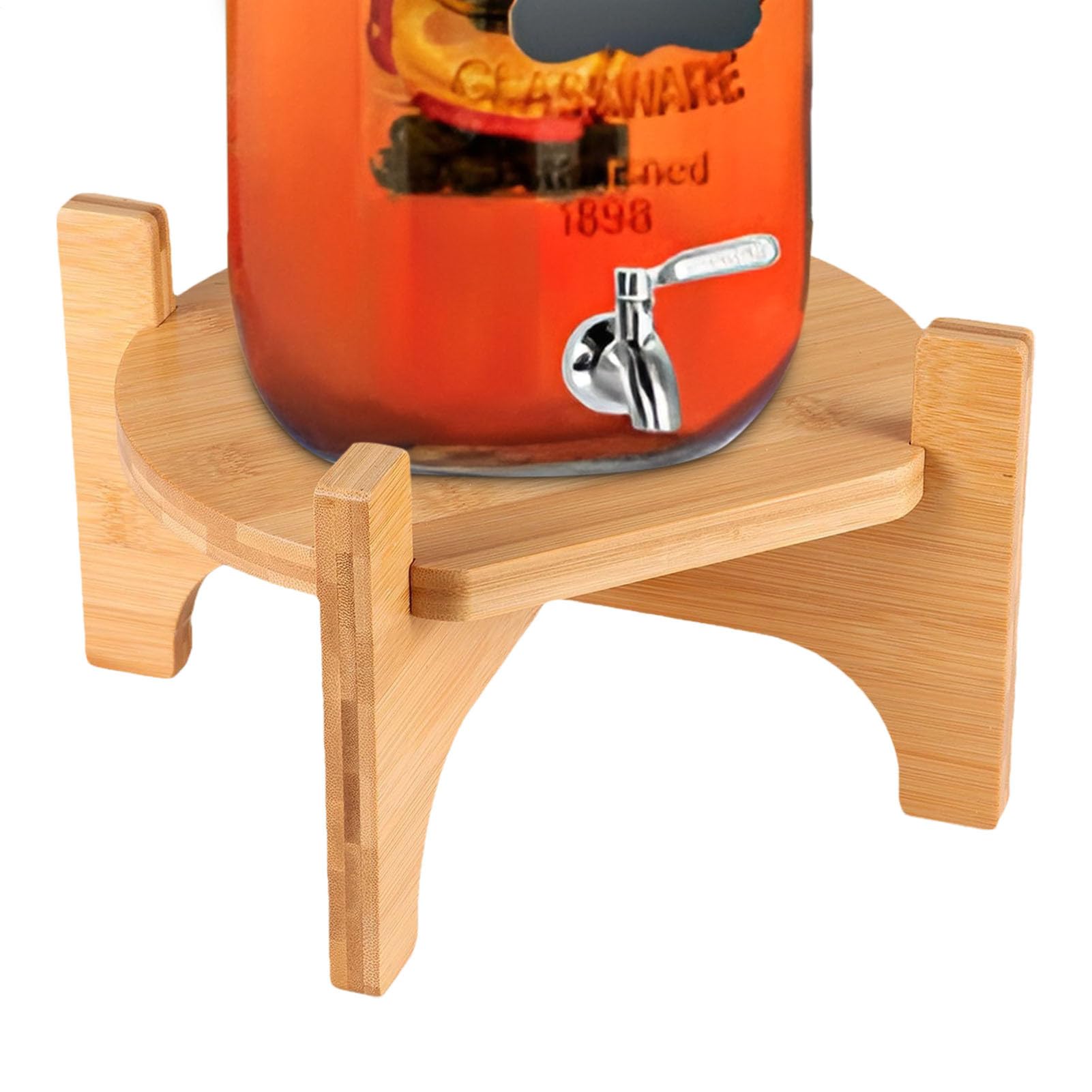 Support Distributeur De Boissons Socle Bois Pour Fontaine Robuste Table Cuisine Accessoire Comptoir Pichet