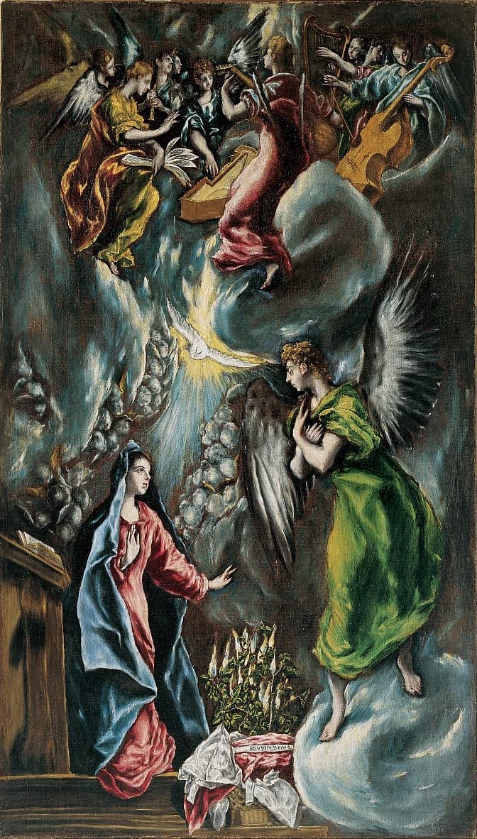 Impression sur toile l'Annonciation El Greco avec finition premium 60x90 - 5