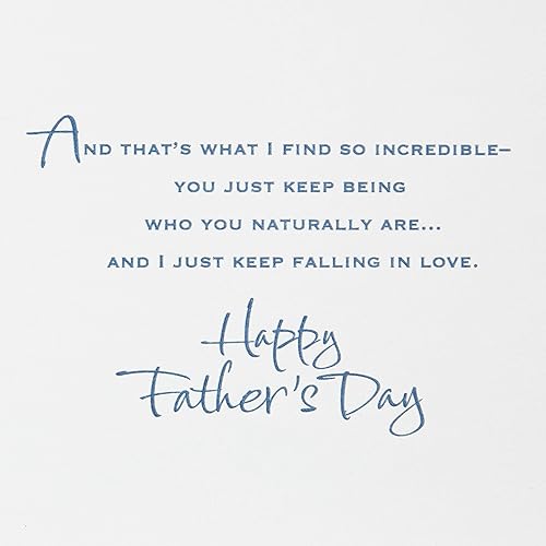 Miniatura 4 de Hallmark Tarjeta romántica para el día del padre para marido o novio (Me sigo enamorando) (versión en inglés)