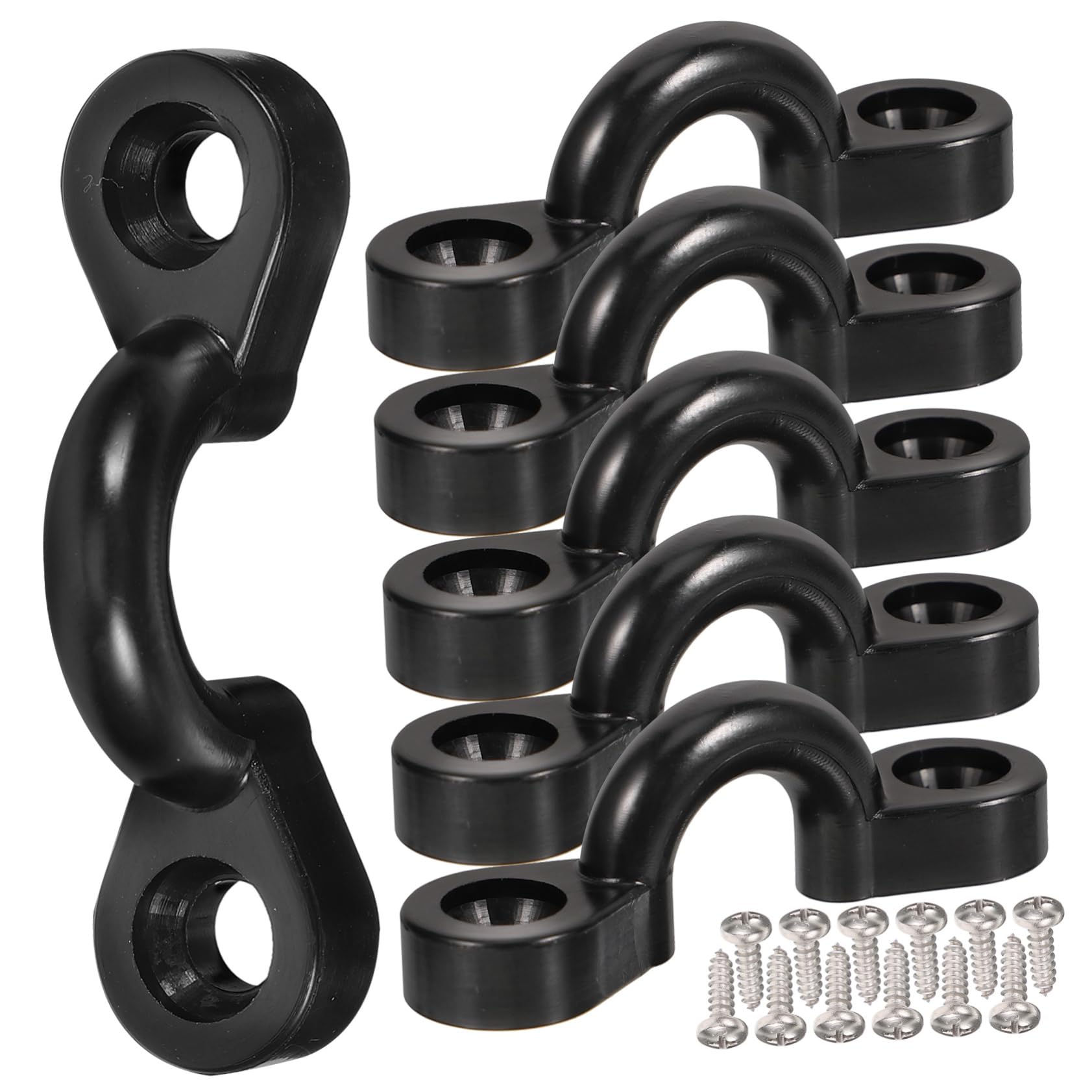 ibasenice 1set C-Shaped Buckles for Kayak and Canoe Heavy Duty Replacement Accessories Screws Lightweight and Compact Design for Easy Installation and Storage for Docking and Tie-Downs