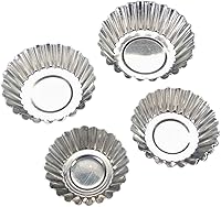 Vista 2 de Generic Paquete de 20 moldes de aluminio plateado para muffins, cajas para magdalenas, moldes para magdalenas, moldes para hornear, 2.4 in