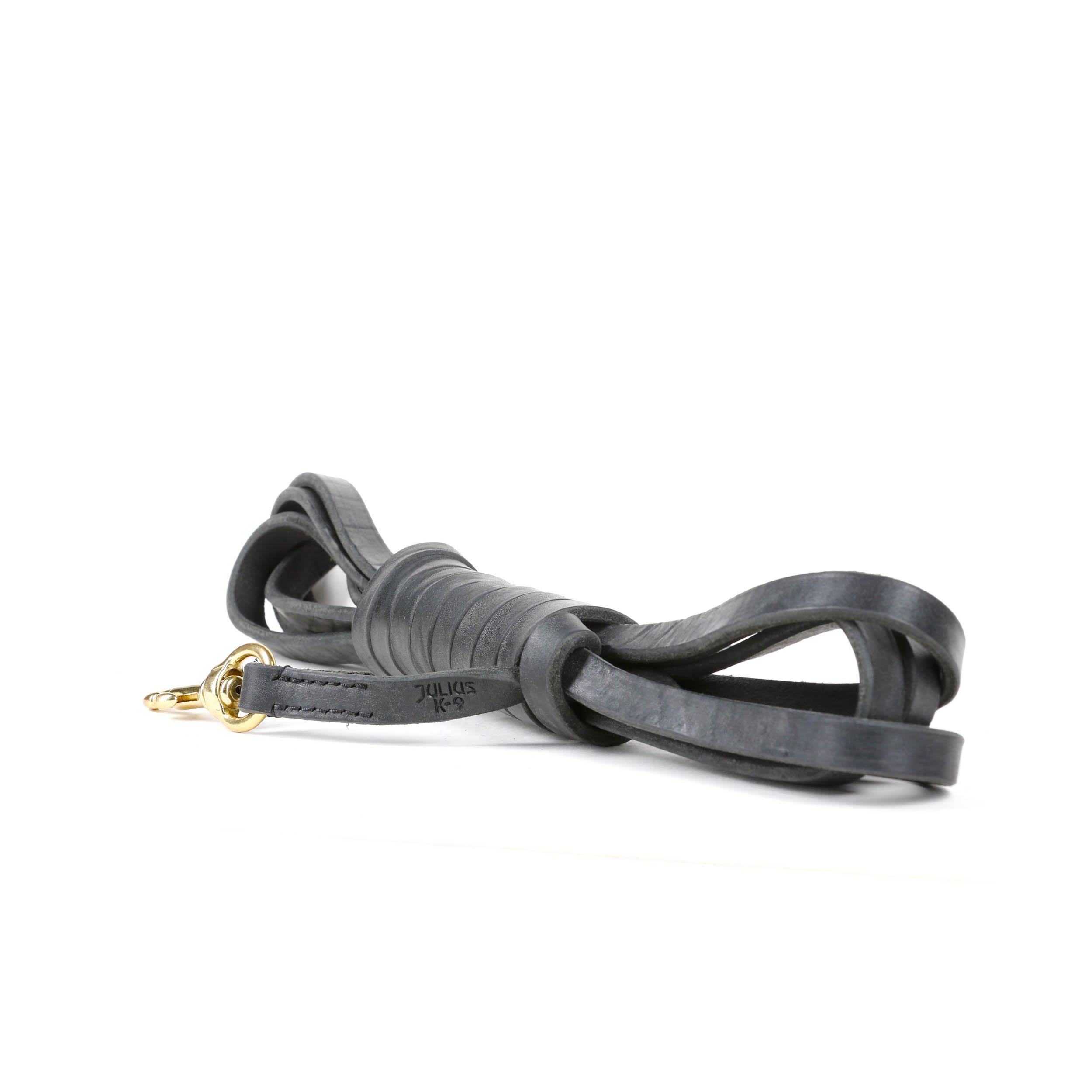 Julius-K9 Leather Leash without Handle, with Brass Carabiner, 16 mm x 5 m - Image 2