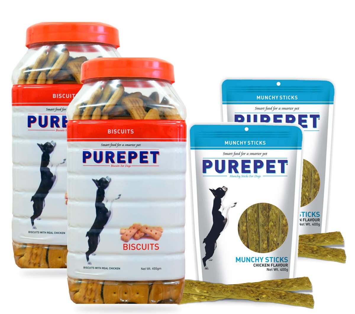 See full amazon price history chart for Purepet Treat Combo Offer - Chicken Flavor Biscuit Jar (2 x 455g) + Munchy Sticks, Chicken Flavor (2 x 400g) - Pack of 4 Purepet Treat Combo Offer - Chicken Flavor Biscuit Jar (2 x 455g) + Munchy Sticks, Chicken Flavor (2 x 400g) - Pack of 4 (B08CKZDJRS) Amazon Price History, Amazon Price Tracker