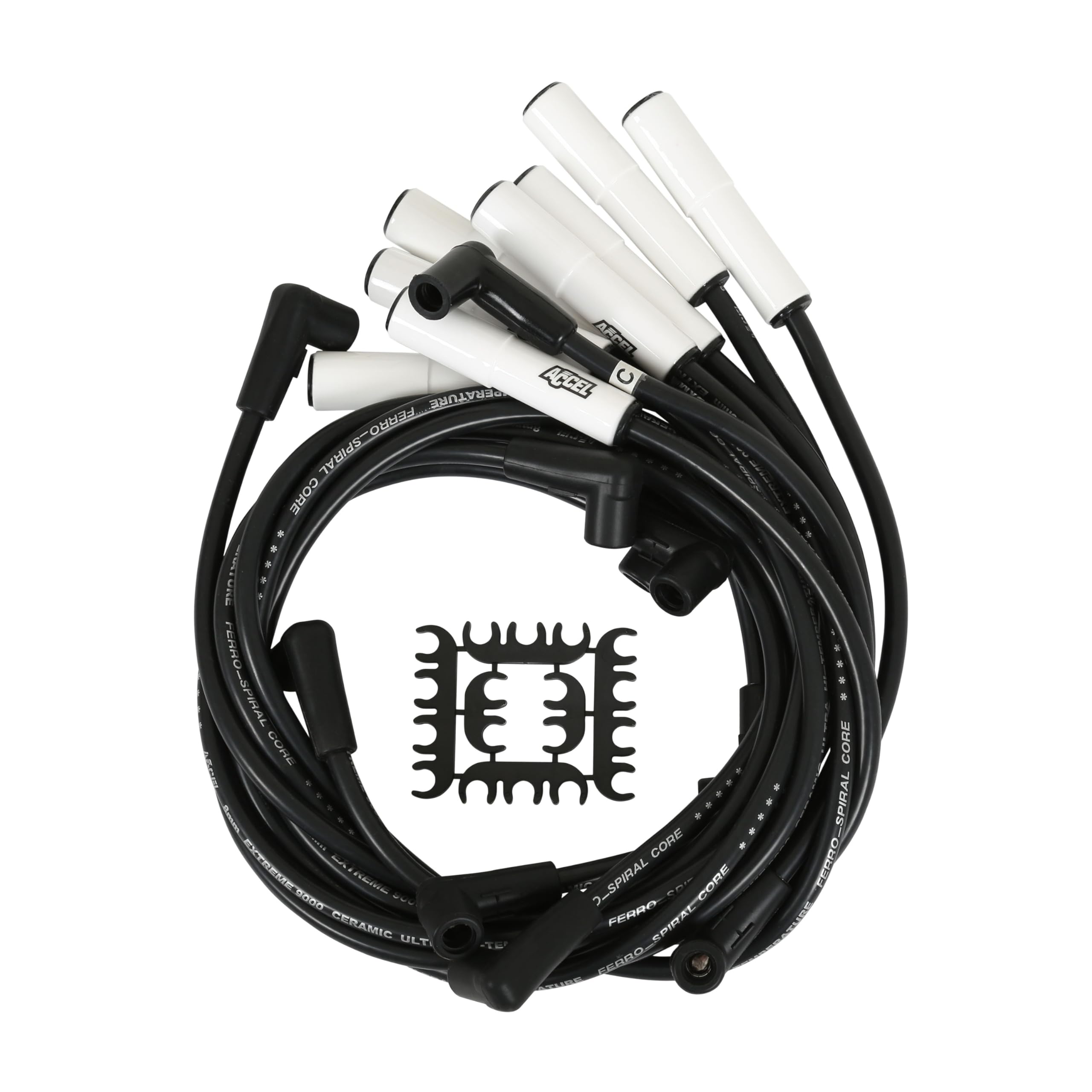 Amazon.com: ACCEL 9024C Extreme 9000 Spark Plug Wire Set Ceramic